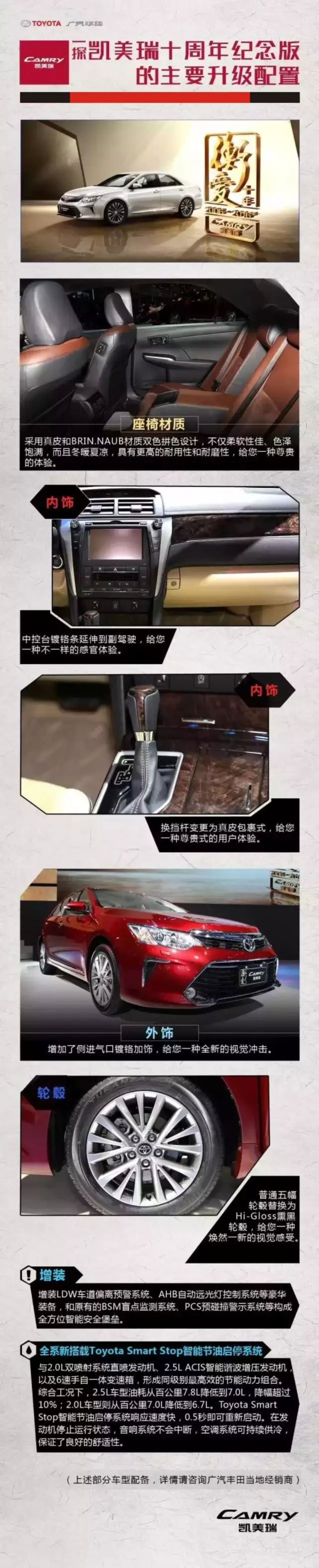 全新凱美瑞十周年紀(jì)念版榮耀上市,現(xiàn)接受預(yù)定！